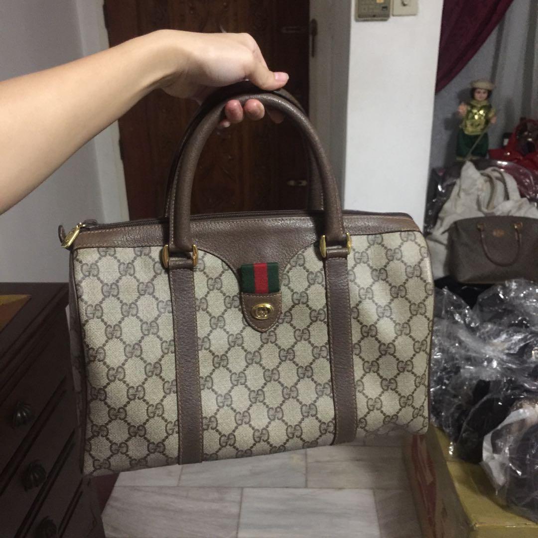GUCCI BOSTON SIZE 30, Luxury, Bags & Wallets on Carousell