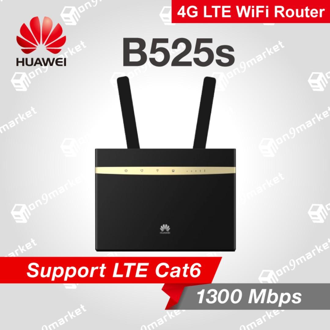 Huawei B525 (One Year Warranty) 4G LTE SIM Card AC 1600 Router - Dual Band  Mobile Wifi