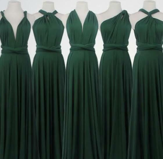 green infinity dress