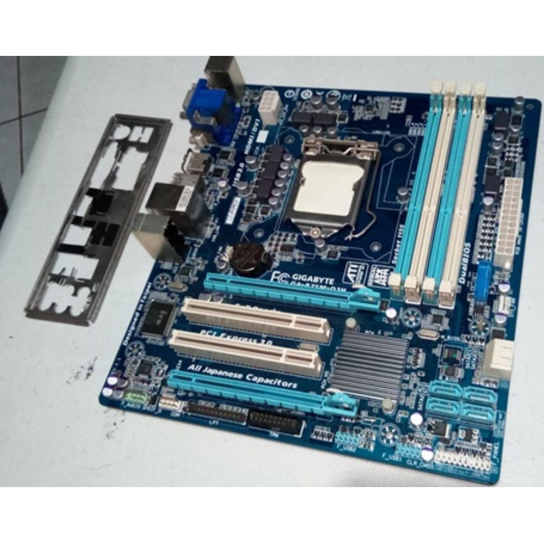 Intel 1155 Gigabyte Ga 5m D3h 4 Ram Slot Electronics Computer Parts Accessories On Carousell