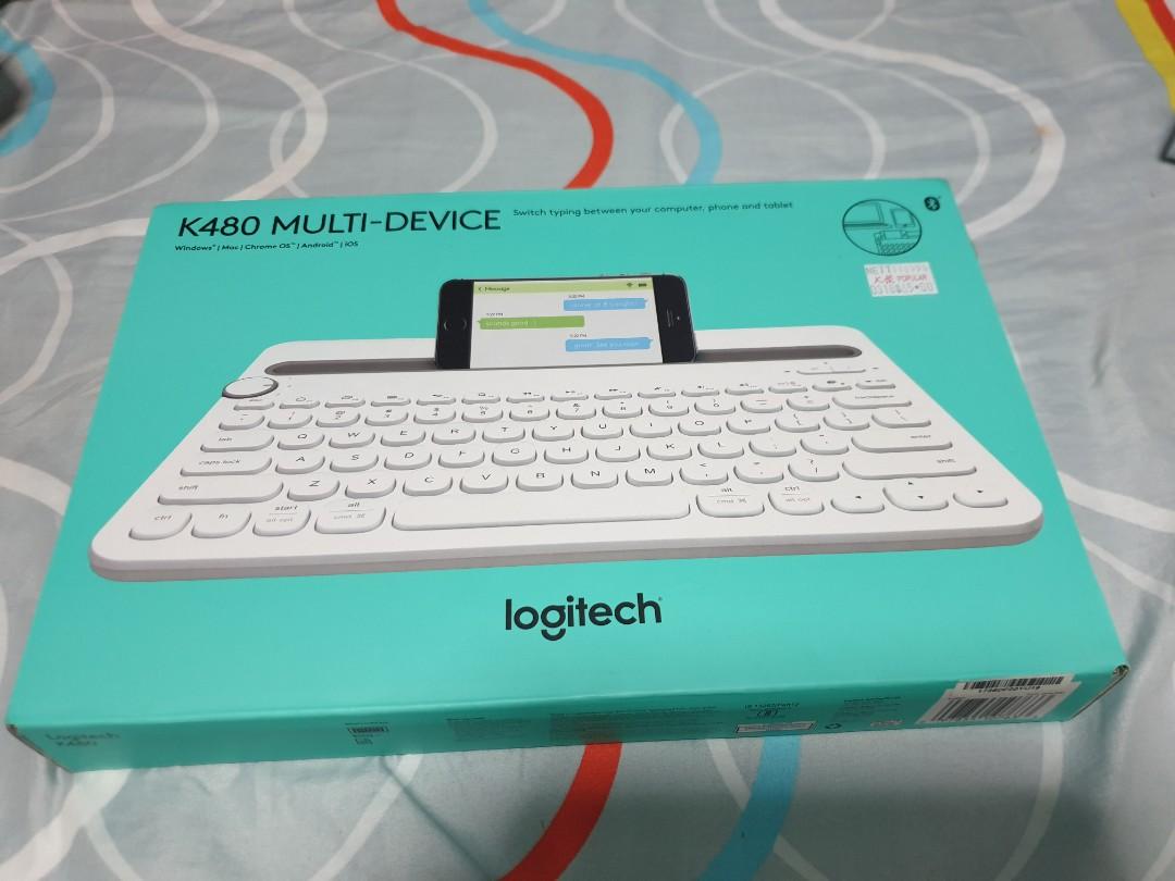 Logitech K480 White Multi Device Keyboard Electronics Computer Parts Accessories On Carousell