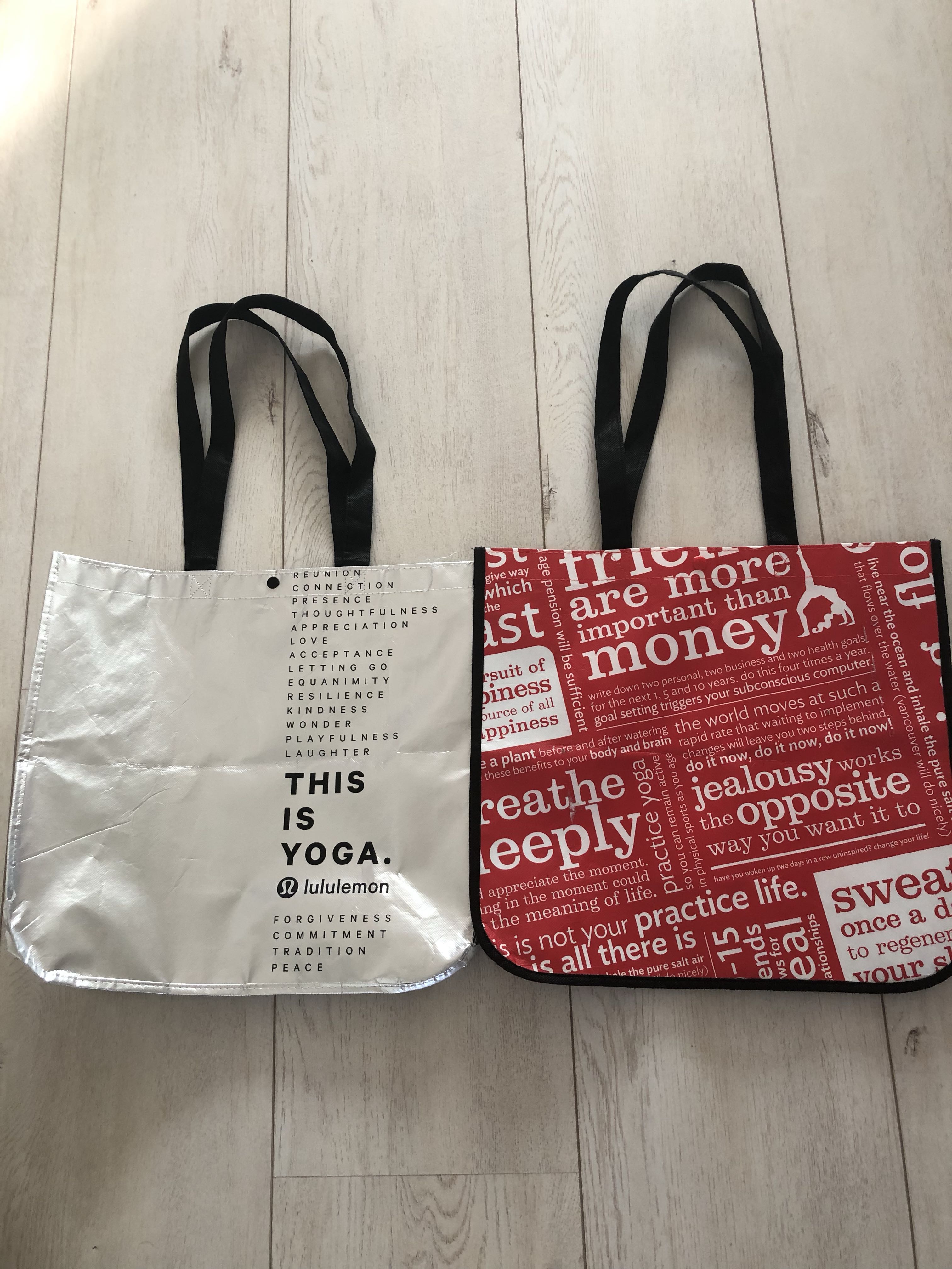 lululemon bags recyclable