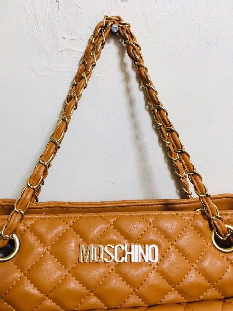Moschino (Category: Luxury Bags & Wallets) located in Manila. Submitted by bagsetcetera (Listing ID 248097553, Image 3). Description: No flaws, minimal sign of use Excellent used condition Can be a shoulder bag for some😊 Like new.