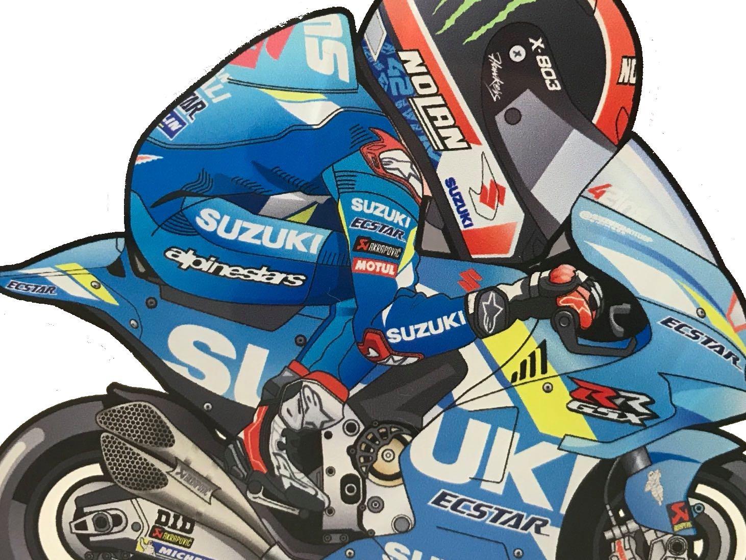  MotoGP  Riders Cartoon Caricatures Stickers  Hobbies Toys 