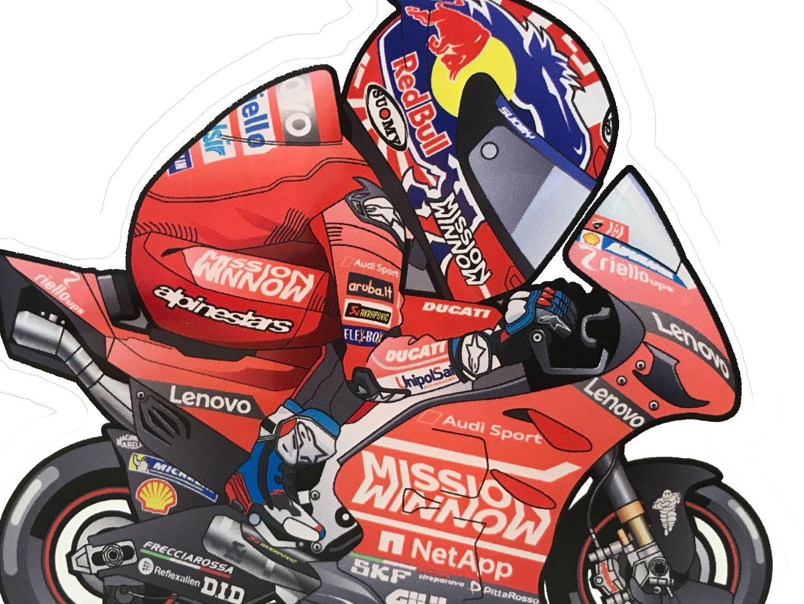  MotoGP  Riders Cartoon Caricatures Stickers  Hobbies Toys 