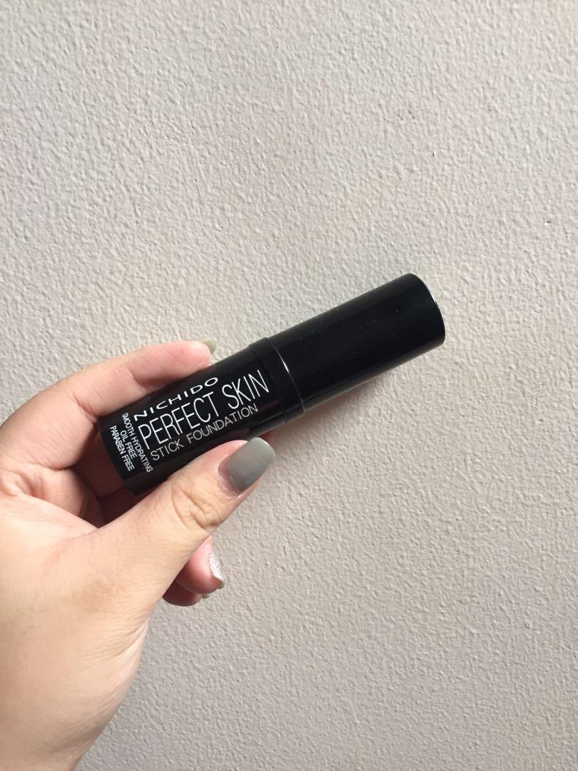NICHIDO Perfect Skin Stick Foundation (Category: Makeup) located in Manila. Submitted by gsells (Listing ID 248037454, Image 1). Description: CLEARANCE SALE!! EVERYTHING MUST GO!!! #Makeup #Skincare ✔️ Used twice Available for meet-up and shipping! Will give freebies for those who’ll avail worth 500 and up!.