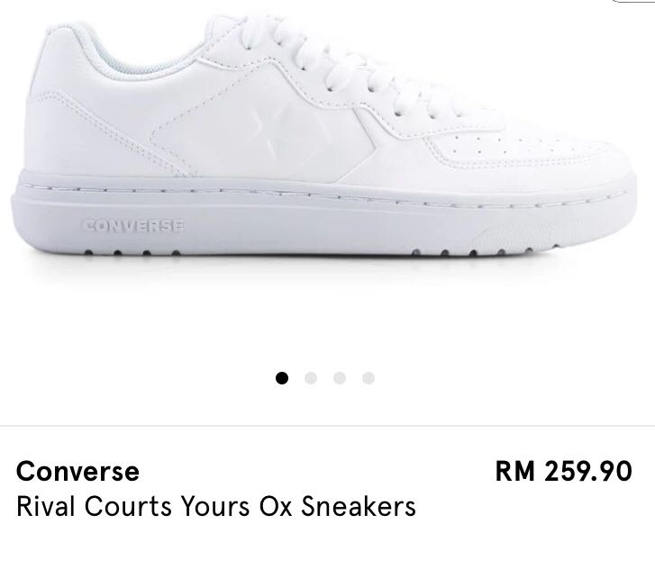 converse rival courts yours ox sneakers