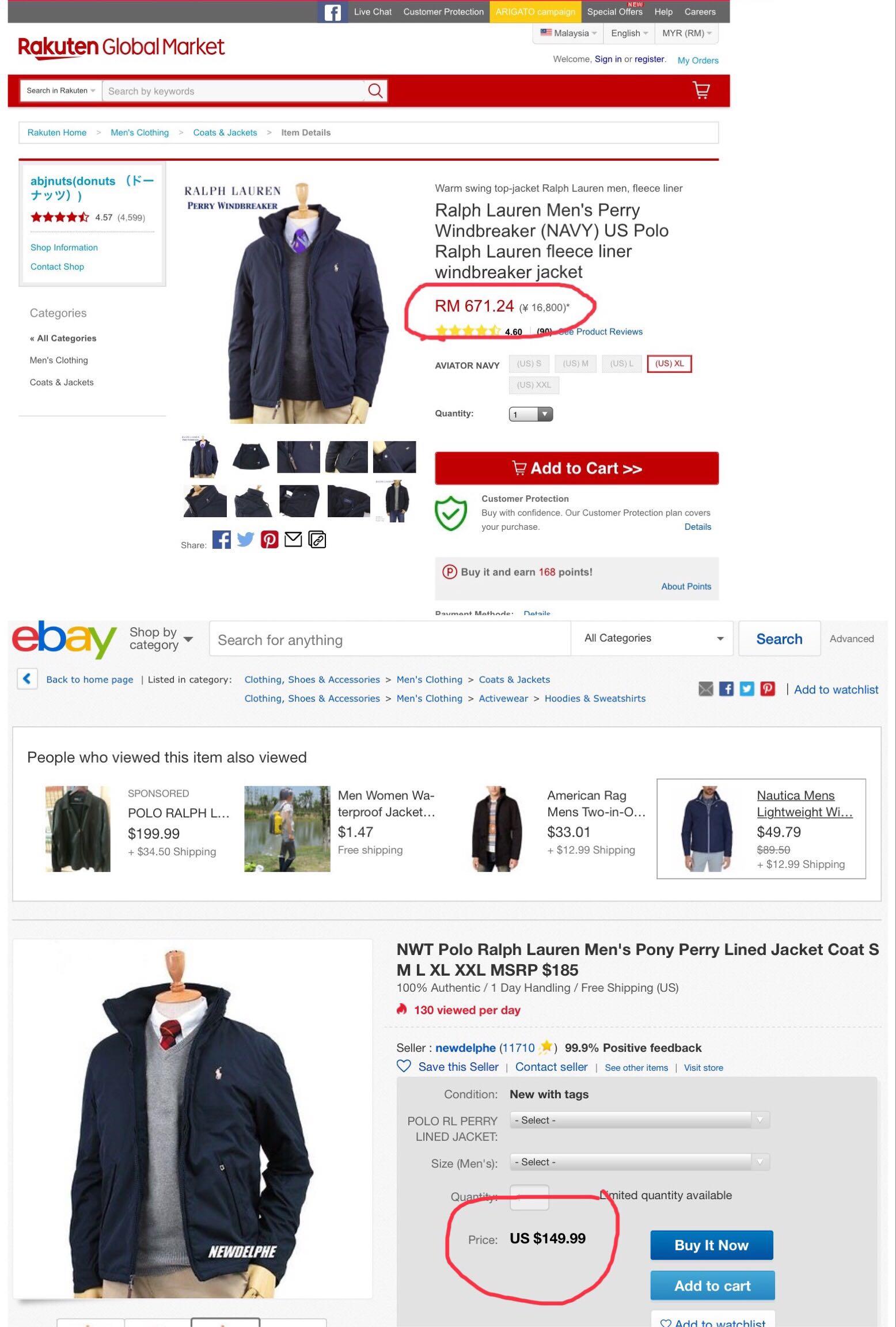 Polo ralph lauren men's pony perry lined jacket cheap
