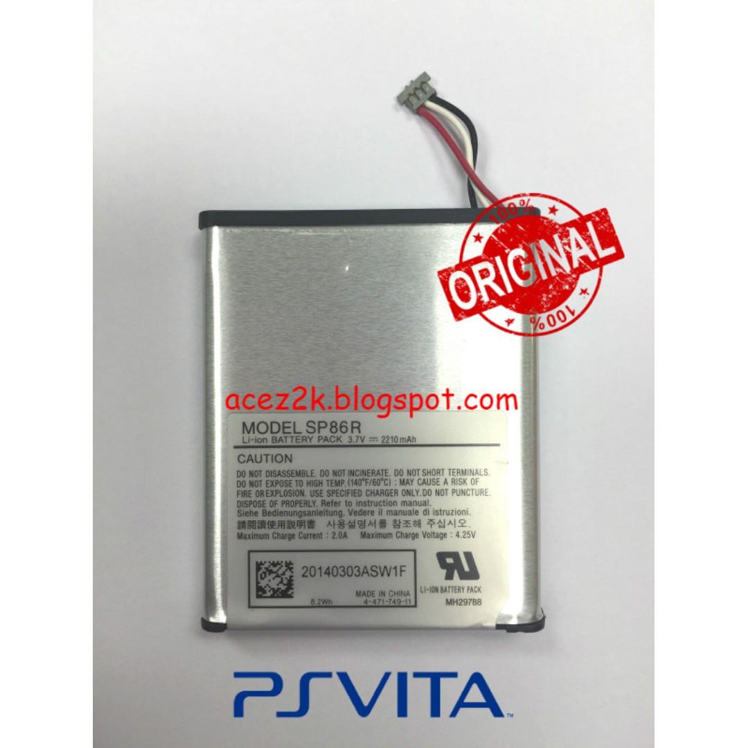PSV PS Vita 2000 Slim Original Sony Rechargeable Battery SP86R (Brand New),  Video Gaming, Gaming Accessories, Controllers on Carousell