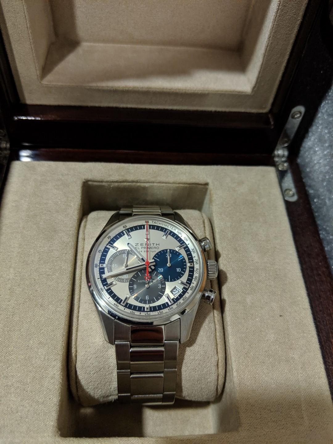 Rare Zenith El Primero Original 1969 Re Edition 38mm Diameter With