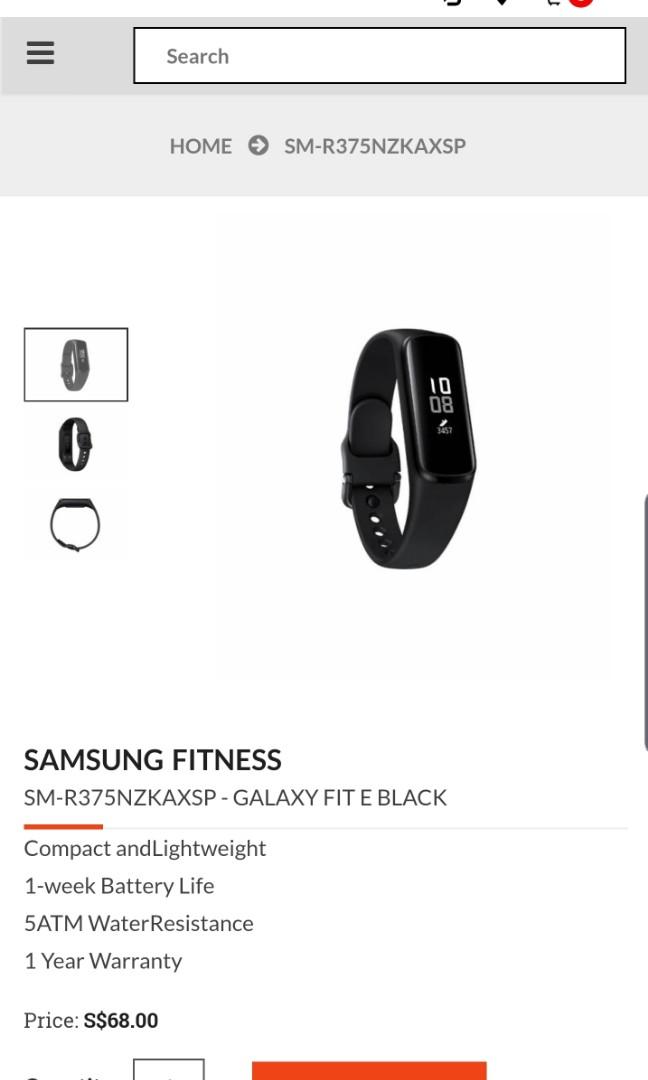 Galaxy fit e hotsell price