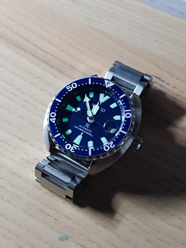 Seiko mini sales turtle sapphire crystal