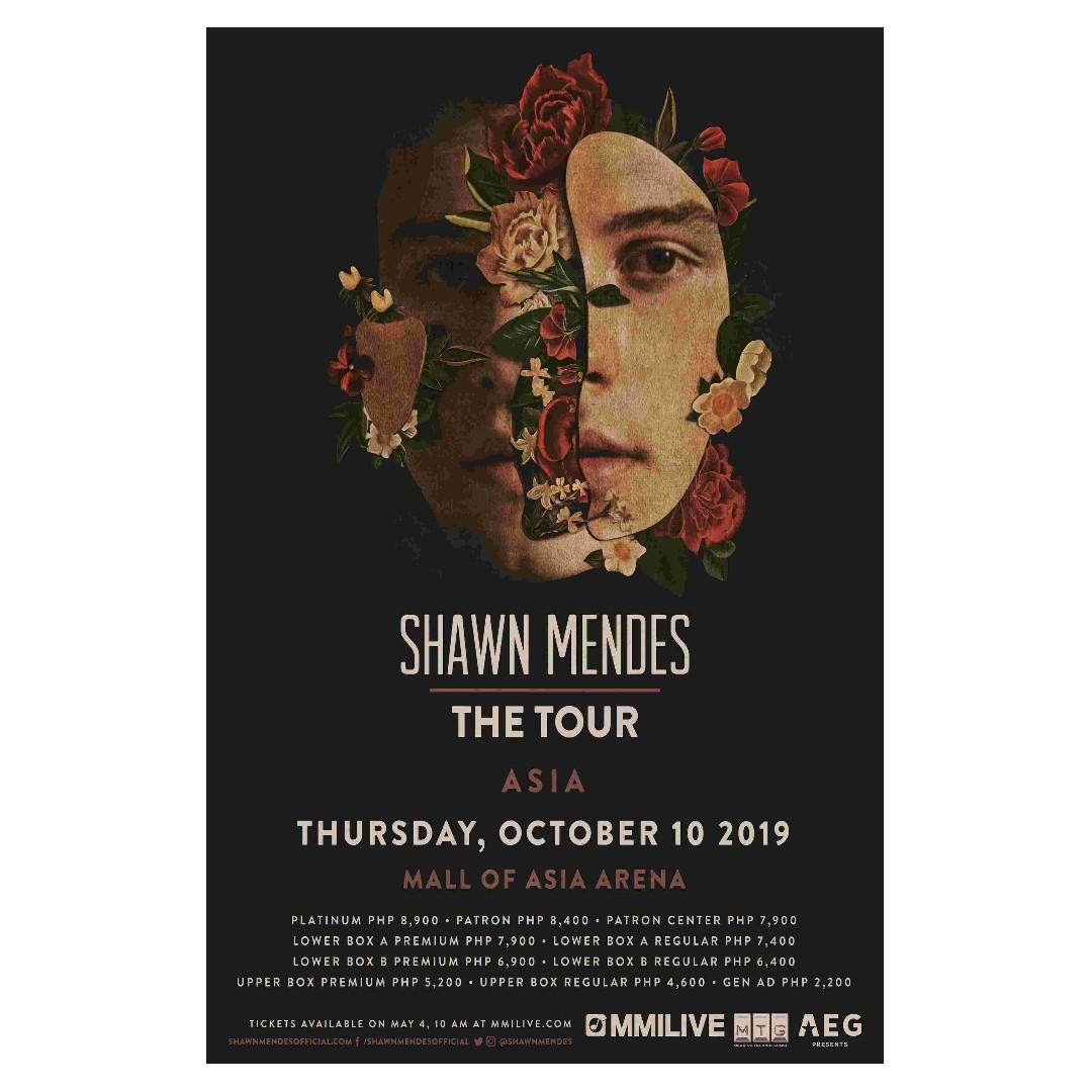 Shawn Mendes Manila Concert Poster Glossy Paper Large 33cm X 50cm Music Media Cd S Dvd S Other Media On Carousell
