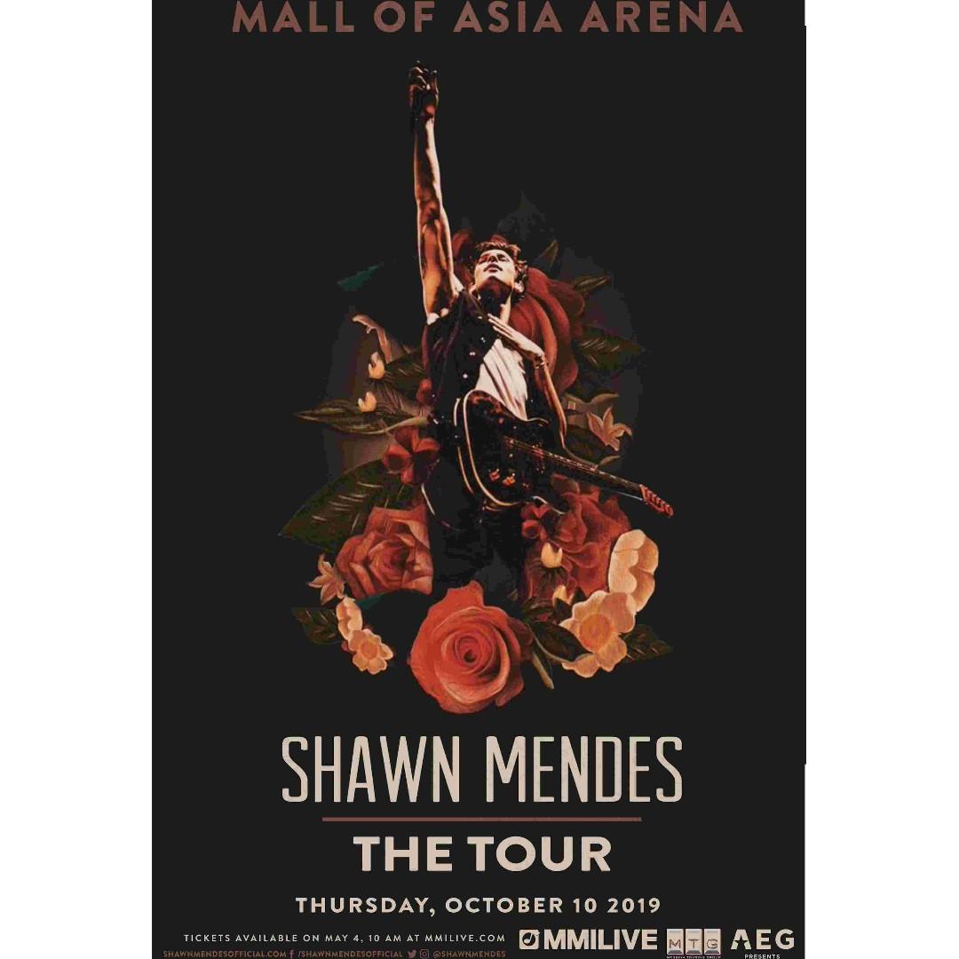 Shawn Mendes The Tour Manila Concert Poster Men S Fashion Clothes Tops On Carousell