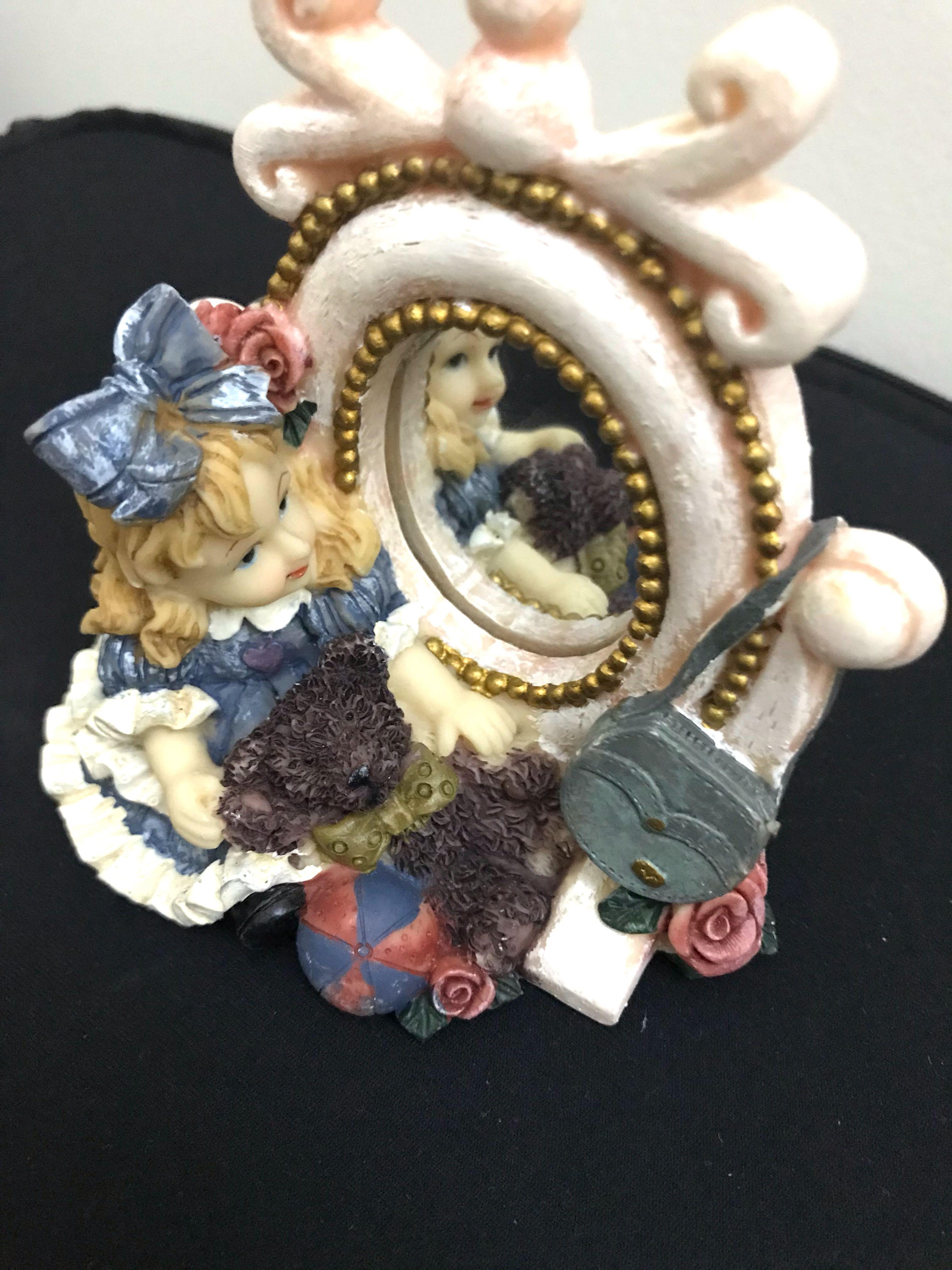 Small mirror girl, Home u0026 Furniture, Home Décor on Carousell