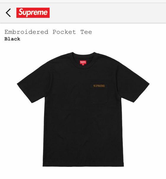 Supreme Pocket Tee, 女裝, 上衣, T-shirt - Carousell