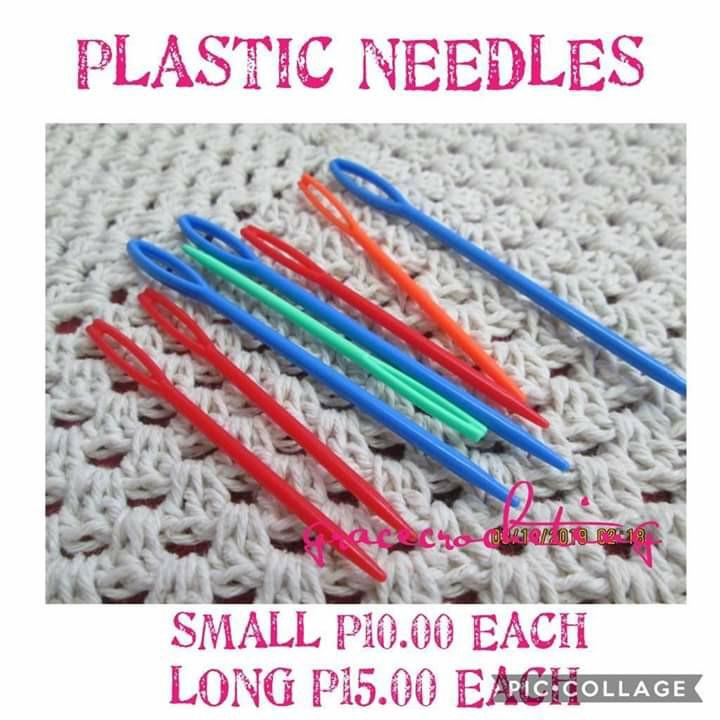 TAPESTRY NEEDLE CROCHET KNITTING (Category: Handmade Craft) located in Manila. Submitted by gracecrochetingthing (Listing ID 247977135, Image 1). Description: TAPESTRY NEEDLE.. RANDOM COLORS.. IDEAL CROCHET AND KNIT.. PM ME FOR MORE DETAILS...