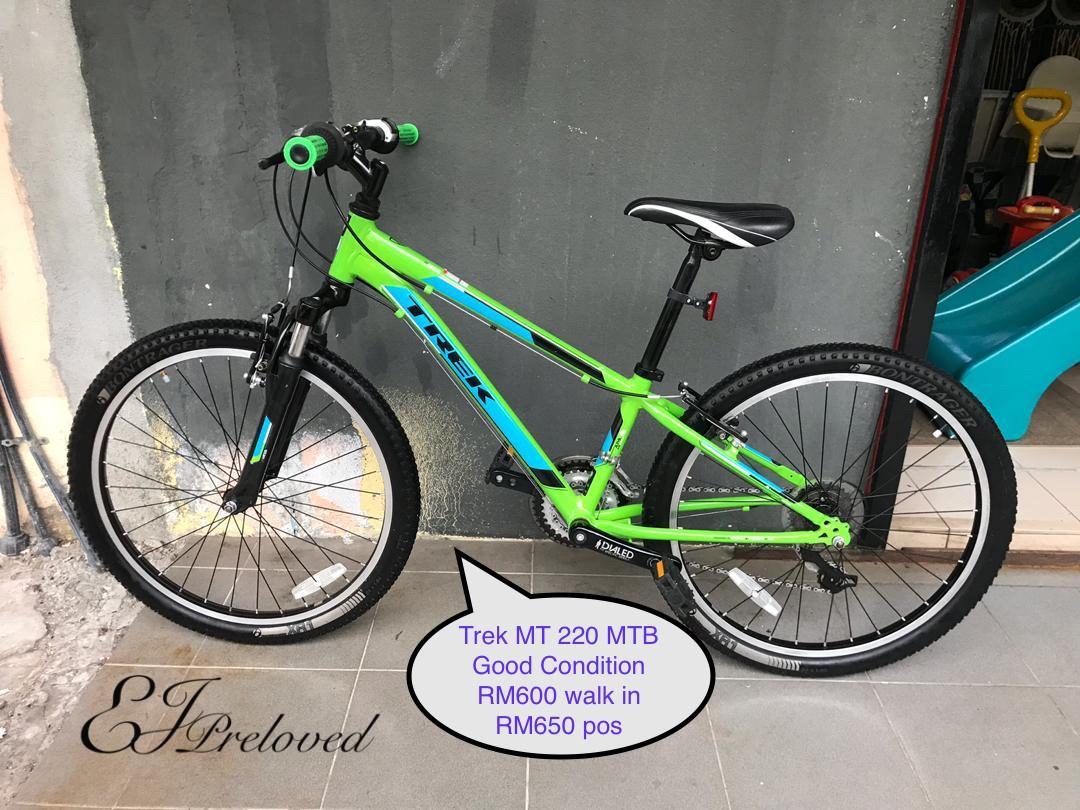 trek mt 220 lime green