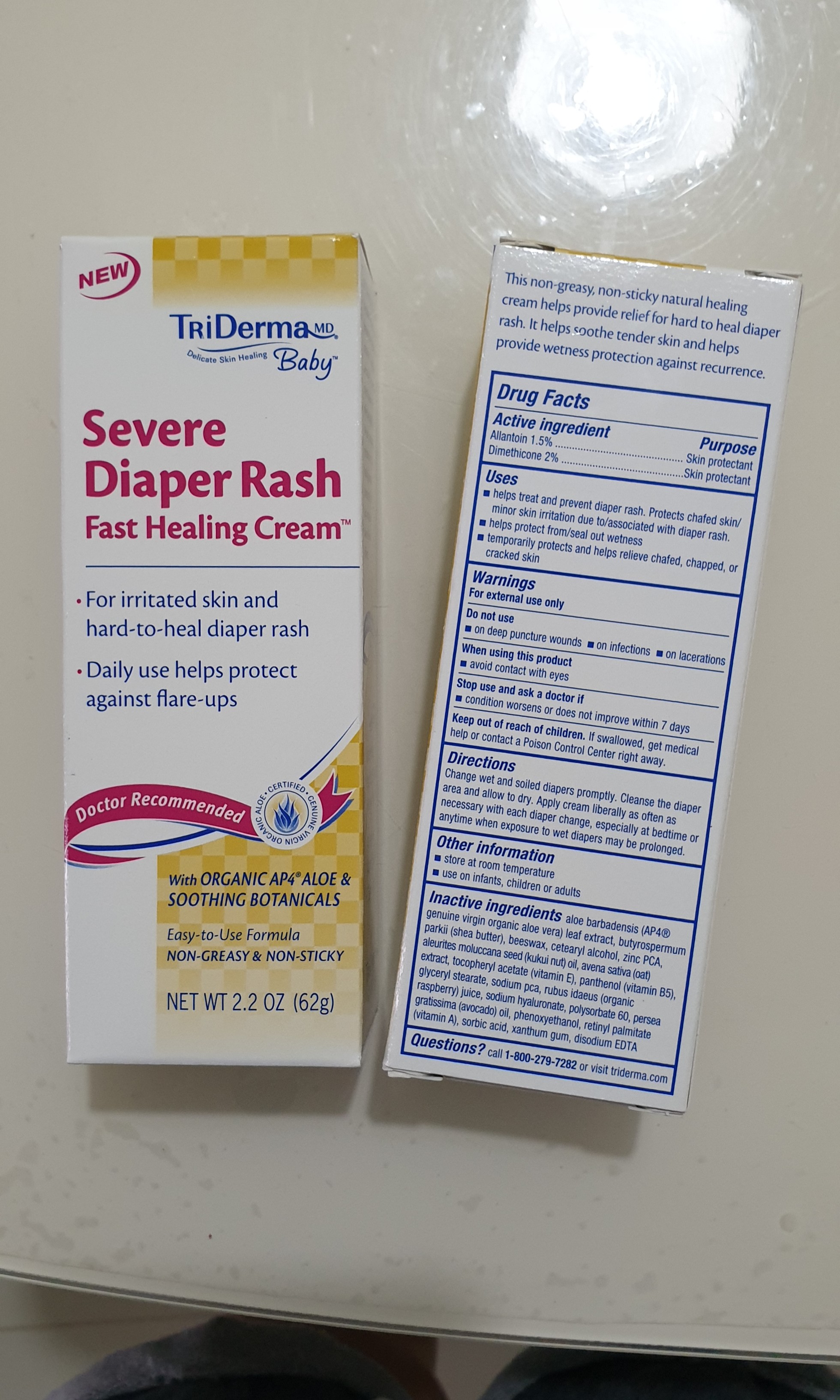 Triderma Severe Diaper Rash Fast Healing Cream 62g, Babies & Kids, Bathing & Changing, Diapers