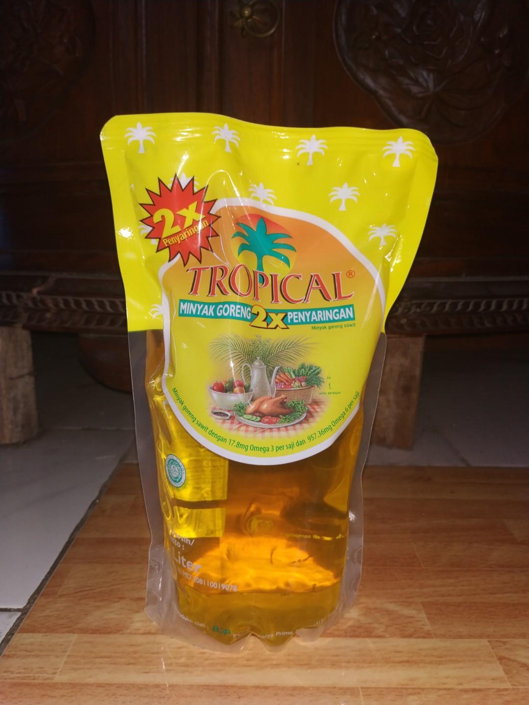 Tropical Minyak Goreng Pouch 1 Liter Makanan Minuman Makanan