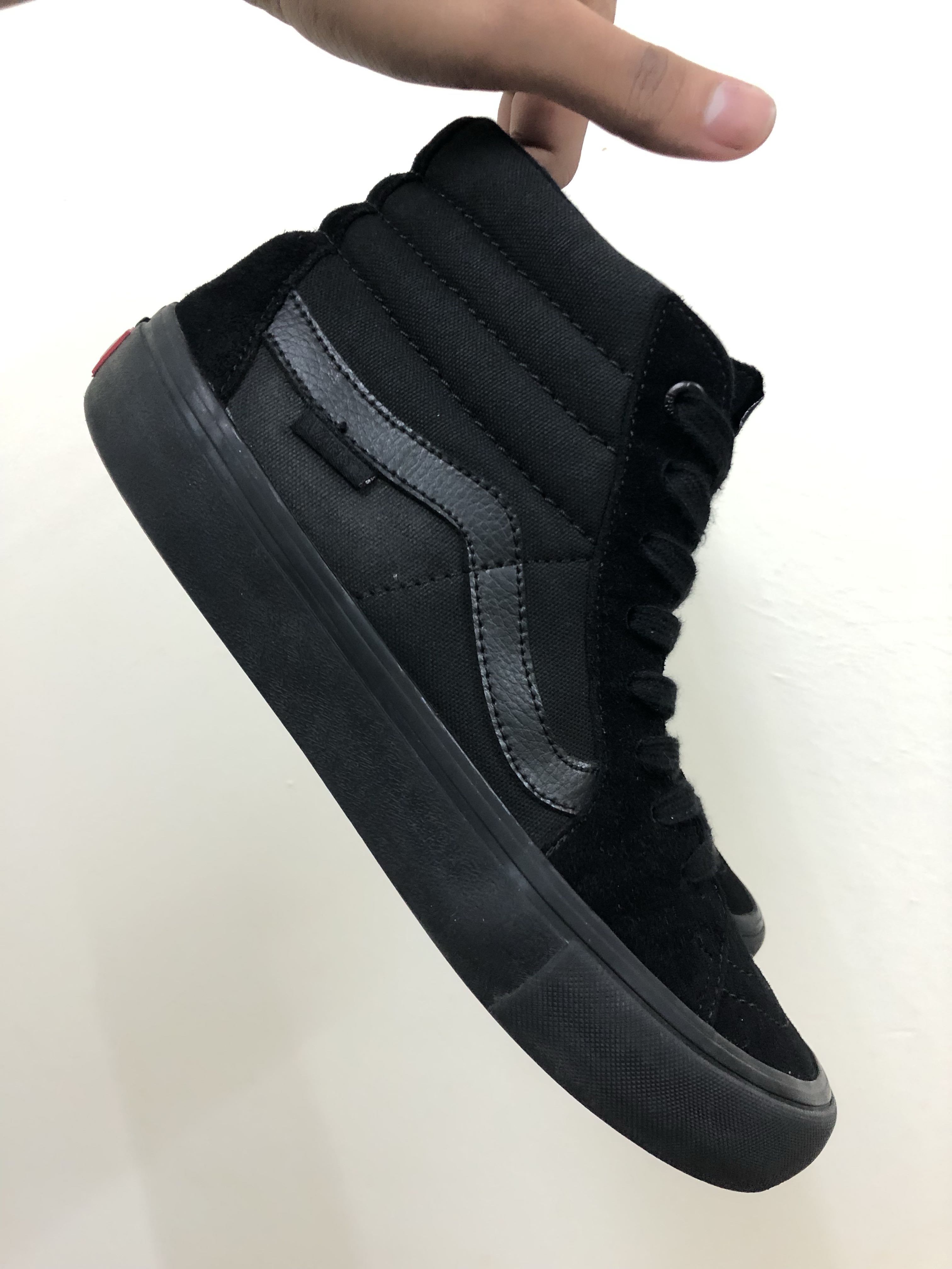Vans Sk8 Hi Pro Blackout Men s Fashion Footwear Sneakers on Carousell