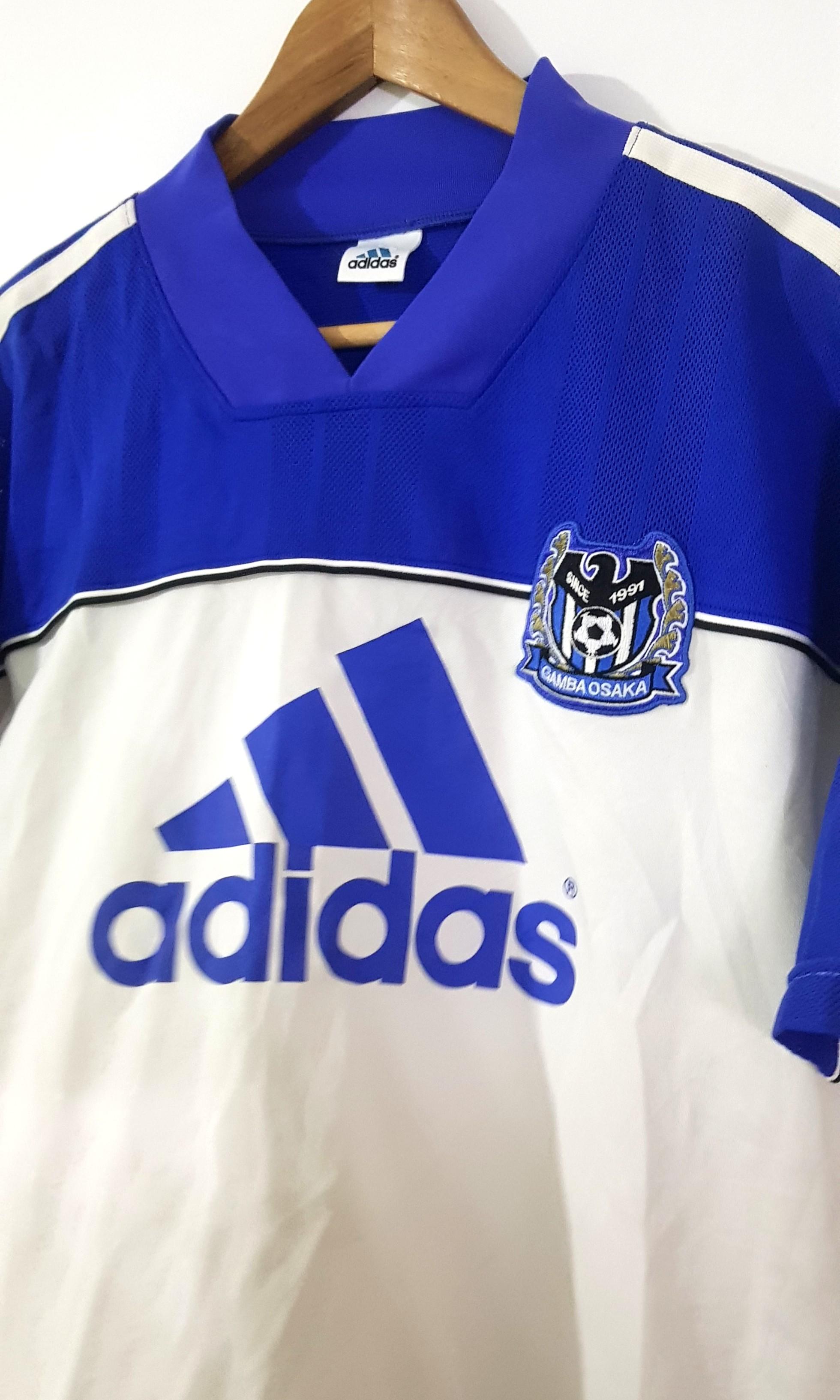 Vintage Adidas Gamba Osaka Jersey Men S Fashion Tops Sets Tshirts Polo Shirts On Carousell