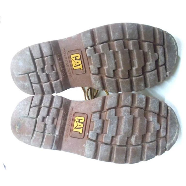 Vintage Rare CAT By Caterpillar Walking Machine Leather Boots Shoes