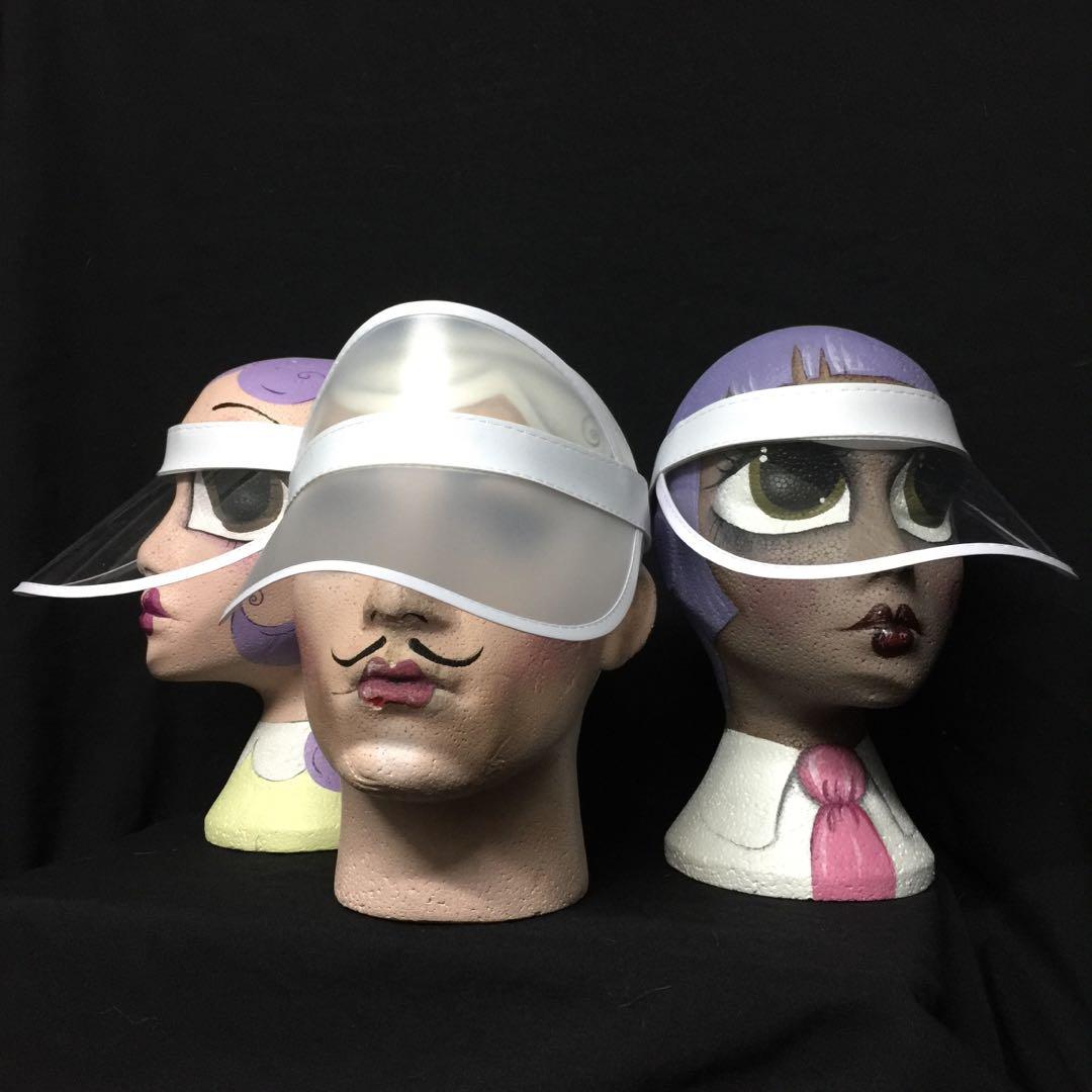 RENTAL WHITE VISORS, Men's Fashion, Watches & Accessories, Caps