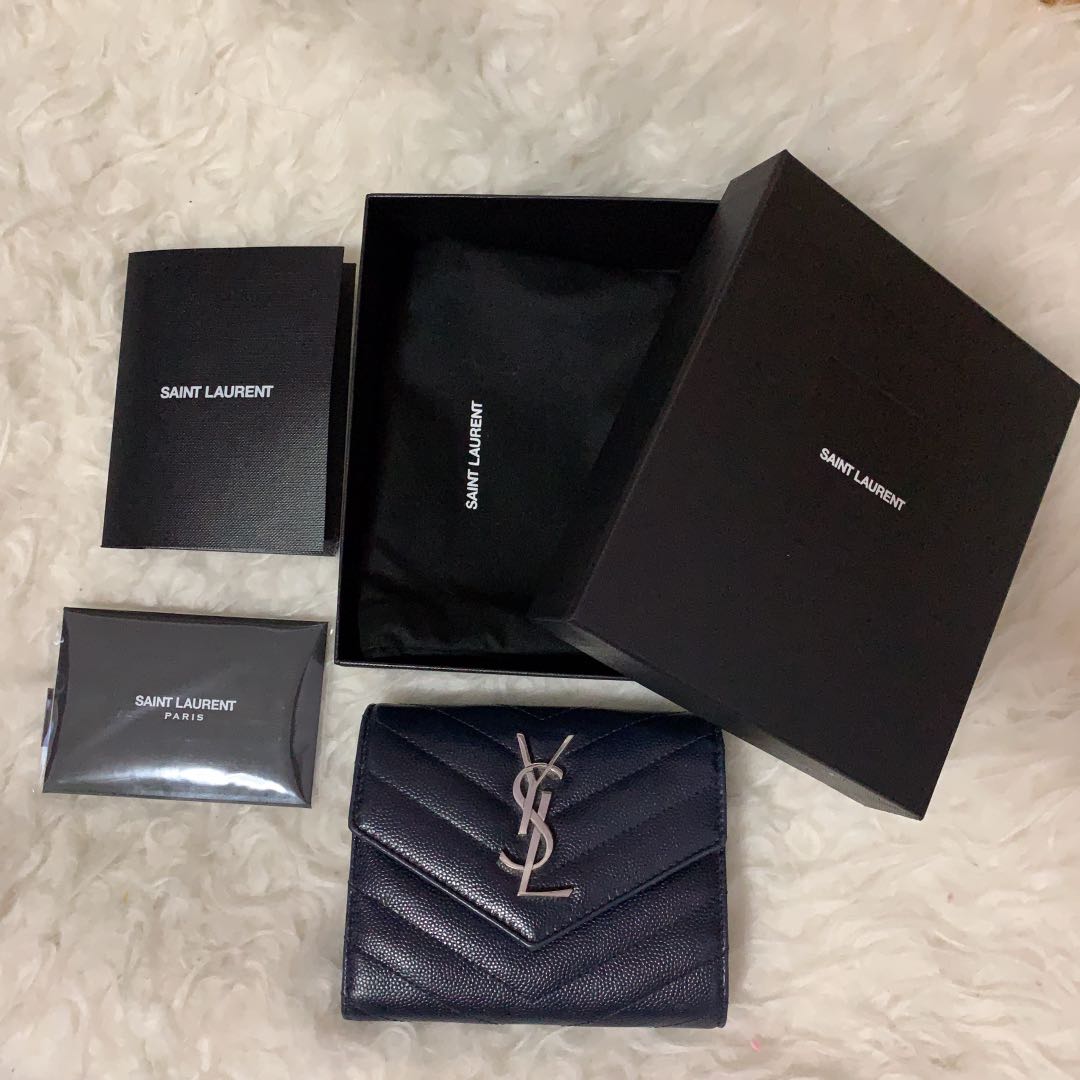 Ysl sales trifold wallet
