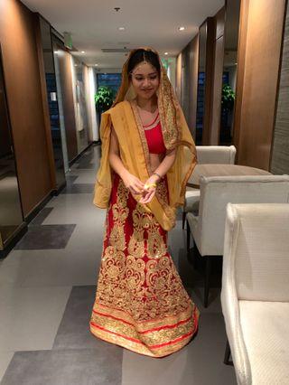 India saree traditional wear Bollywood lehenga Indian costume