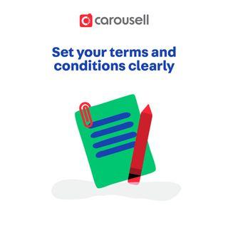 Seller Tip: Set your terms and conditions clearly