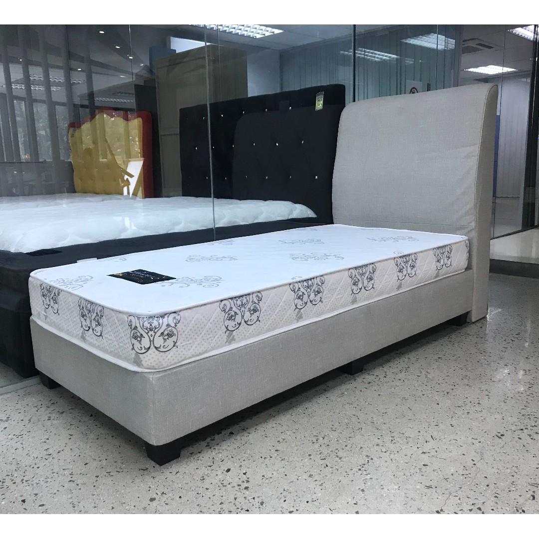 3 Feet Single Size Bed With Mattress Furniture Home Living Furniture Bed Frames Mattresses On Carousell
