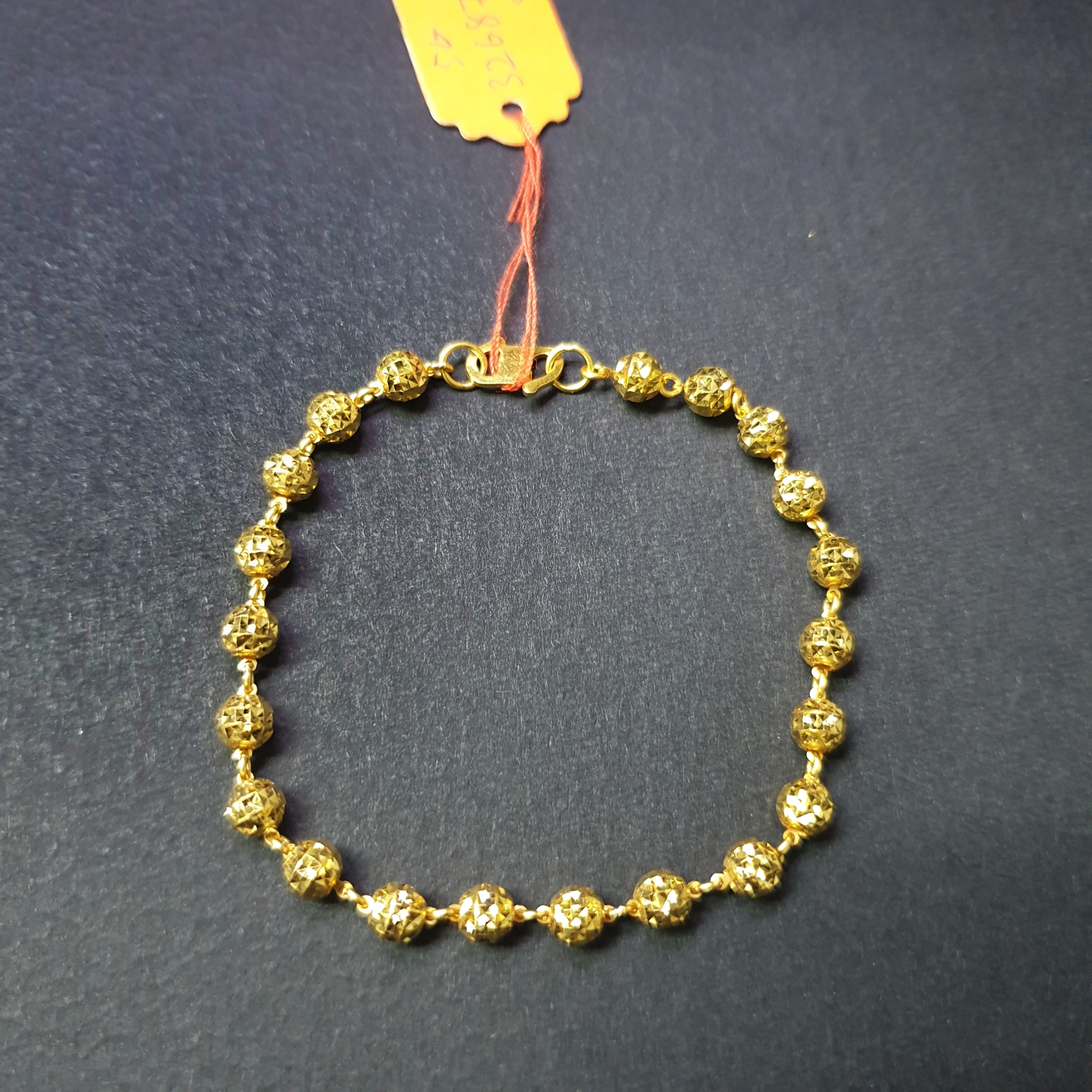 916 Gold Design Beads Bracelet Women s Fashion Jewelry