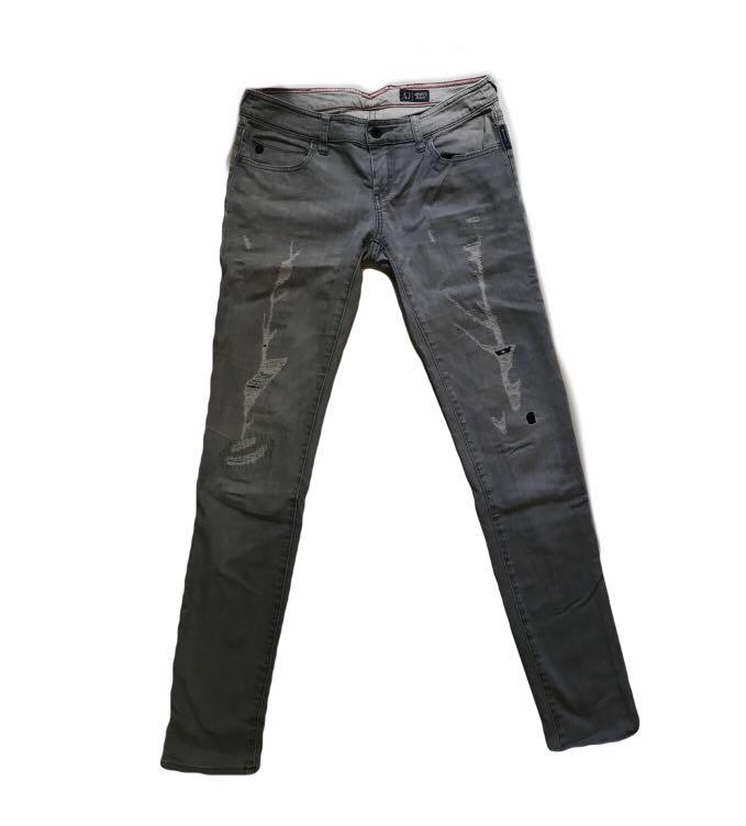 ripped armani jeans