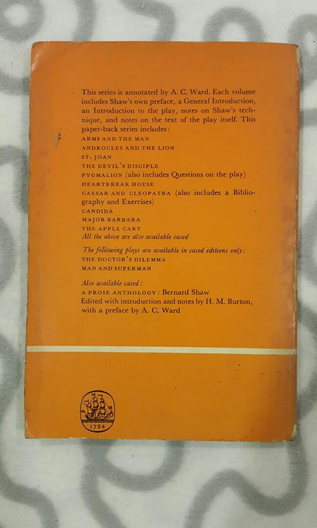 Arms and the man, Hobbies & Toys, Books & Magazines, Children's Books