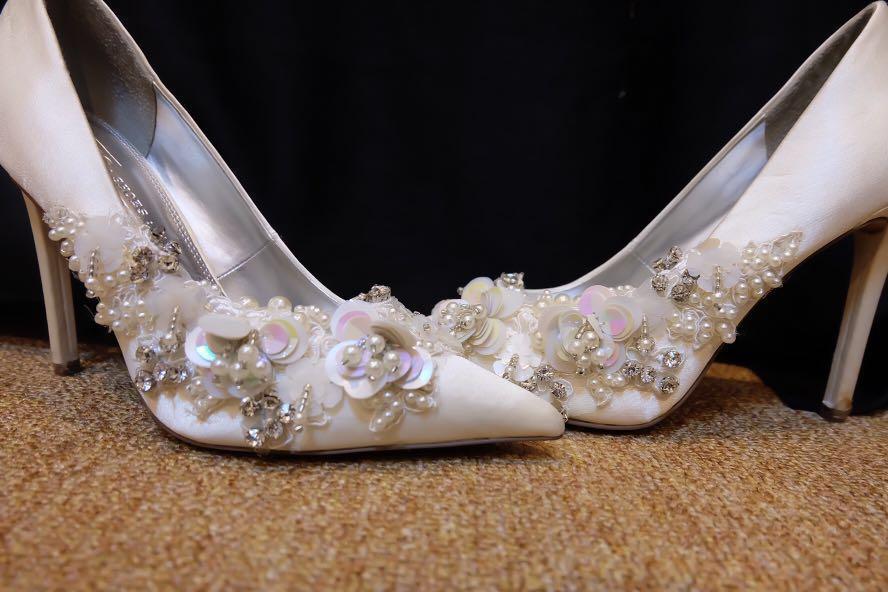 Asos Wedding shoes white, sepatu nikah 