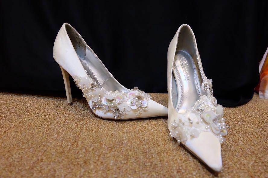 Asos Wedding shoes white, sepatu nikah 