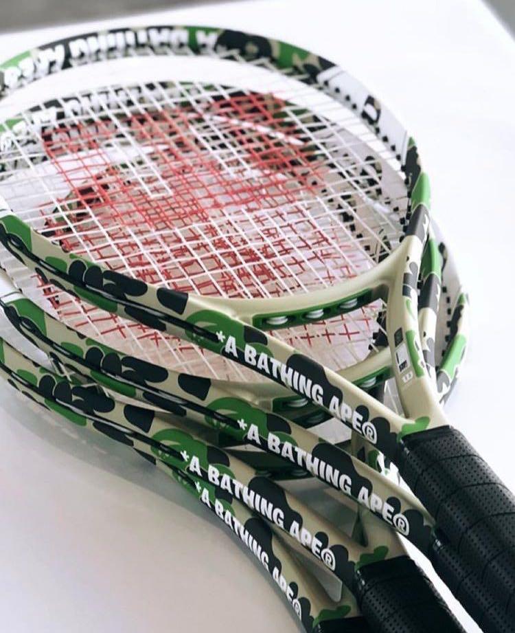 Bape x Wilson Tennis Racket, Sports Equipment, Sports & Games 