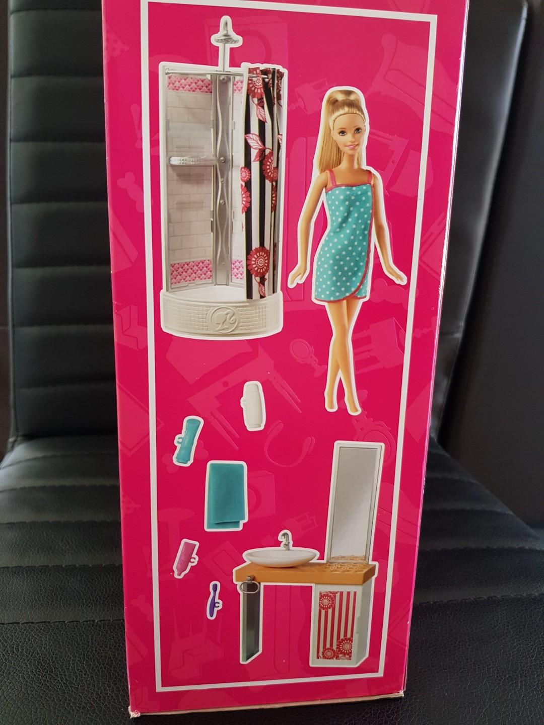 Barbie Doll And Deluxe Bathroom Set Toys Bricks Barbie Doll And Deluxe Bathroom Set