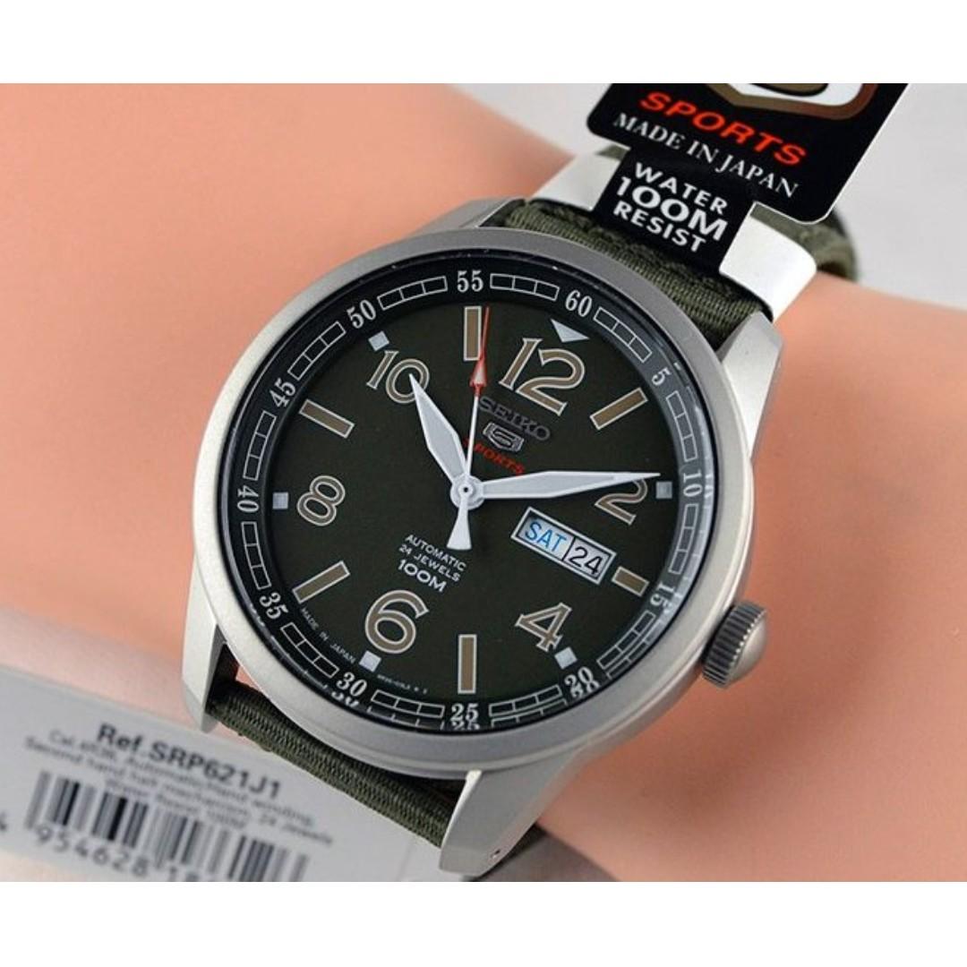Bnib Seiko 5 Sports Automatic 24 Jewels Japan Made Srp621j1 Srp621j Men S Watch Men S Fashion Watches On Carousell