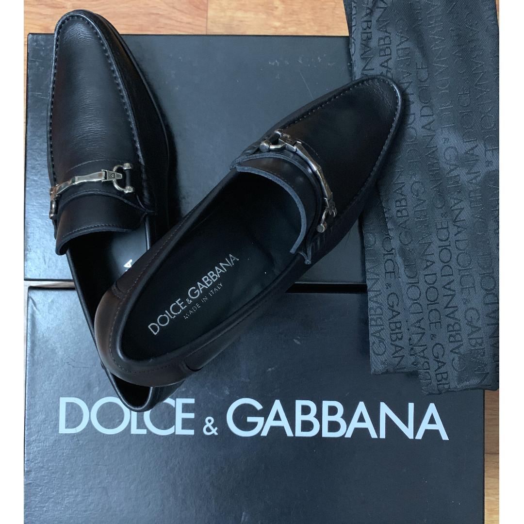 Dolce and gabbana sales leather shoes