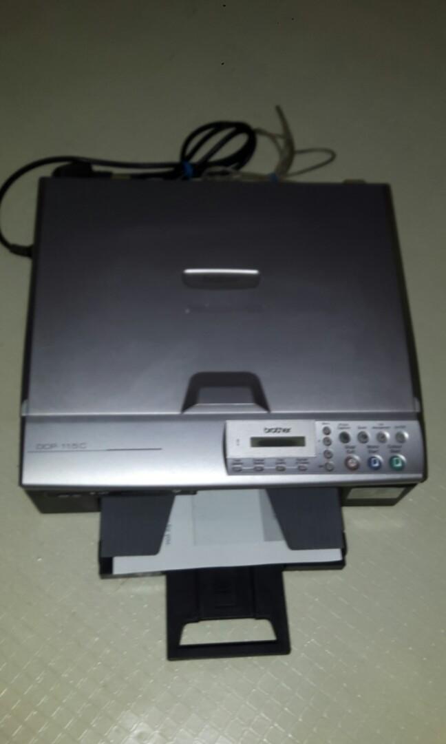 Brother 3 in 1: Printer-Scanner-Copier (Category: Printers, Scanners & Copiers) located in Pasig City. Submitted by kuhkuh (Listing ID 247405309, Image 2). Description: Printer-Scanner : BROTHER brand 🎈Now Bargain price 🎈 With cables. Model: DCP 115C CISS Compatible-Convertible-Modifiable Has power supply. Defective..
