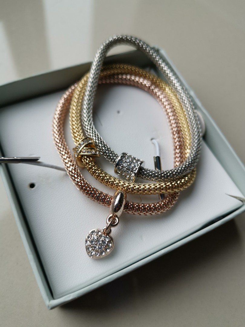 Buckley London Mesh Bracelets with Charms