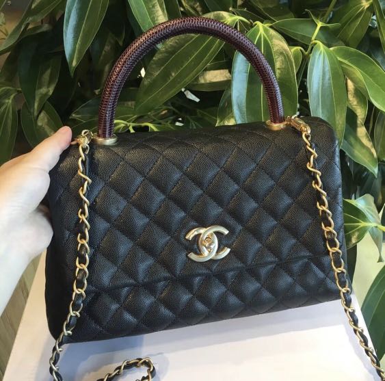 Chanel coco handle #24 (size 29cm), Luxury, Bags & Wallets on Carousell