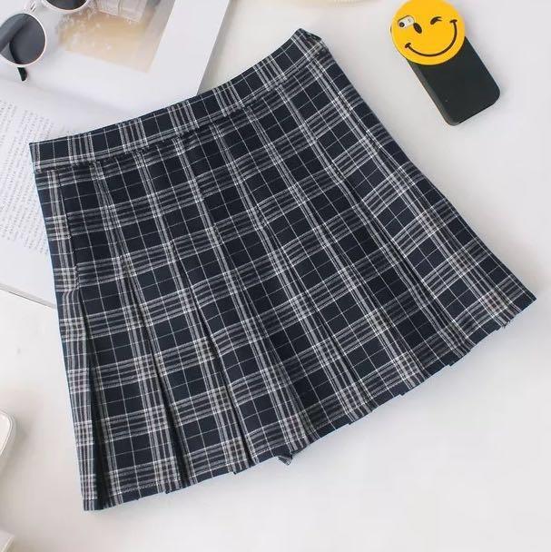 Checkered Pleated A Line Tennis Skirt Ulzzang Korean Kpop Kpop