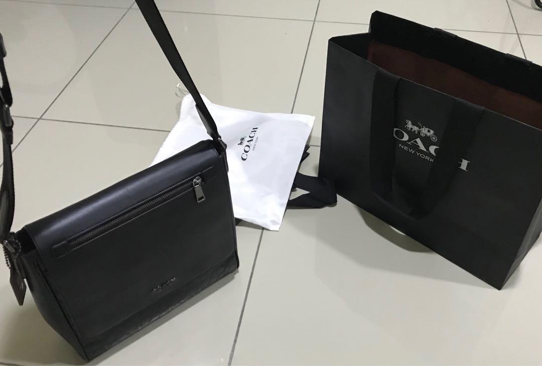 Coach kennedy clearance map bag