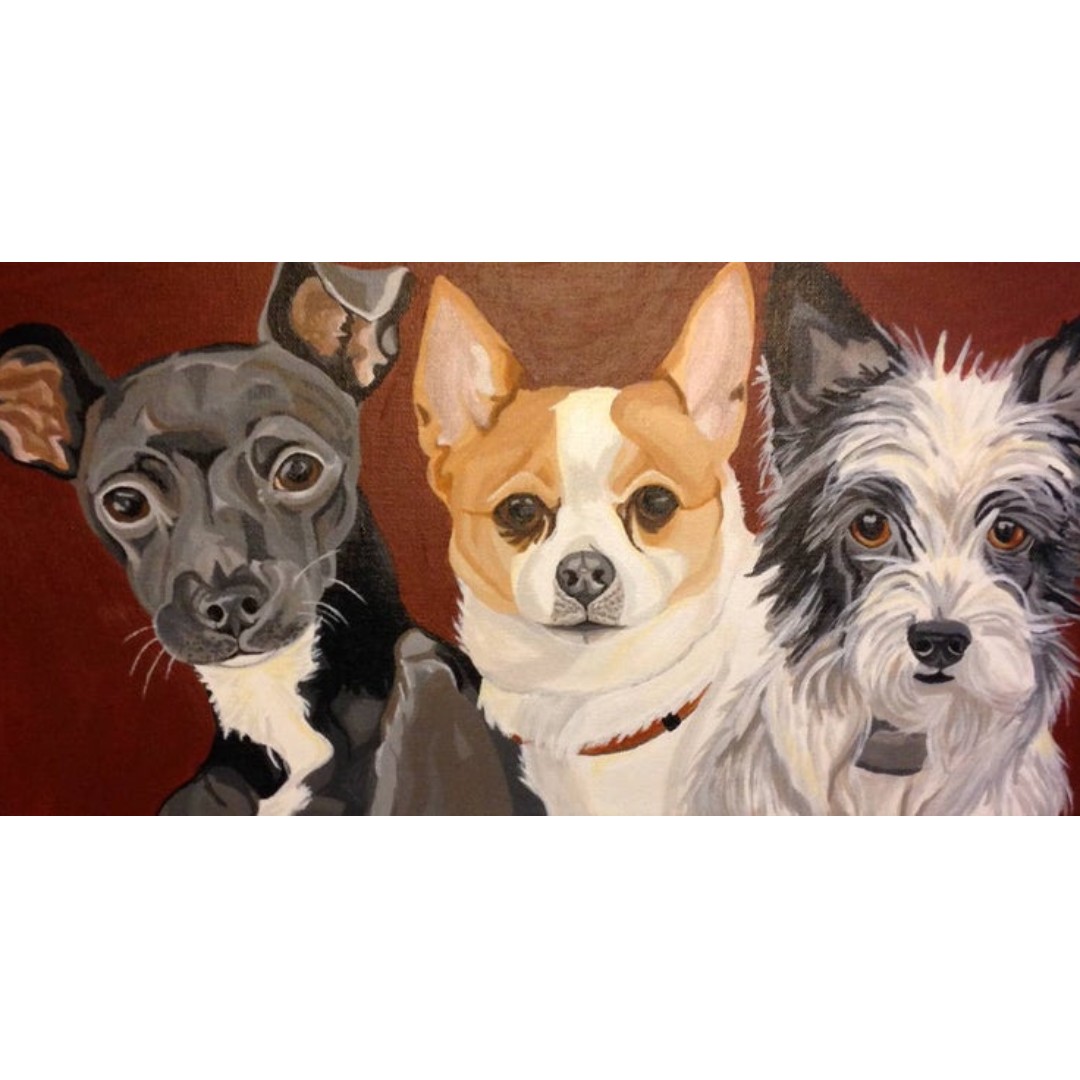 Custom Pet Portrait Animal Portrait Original Oil Painting