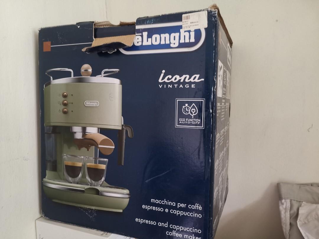 Delonghi Vintage Espresso Coffee Machine ( Green ) With OG Box, TV