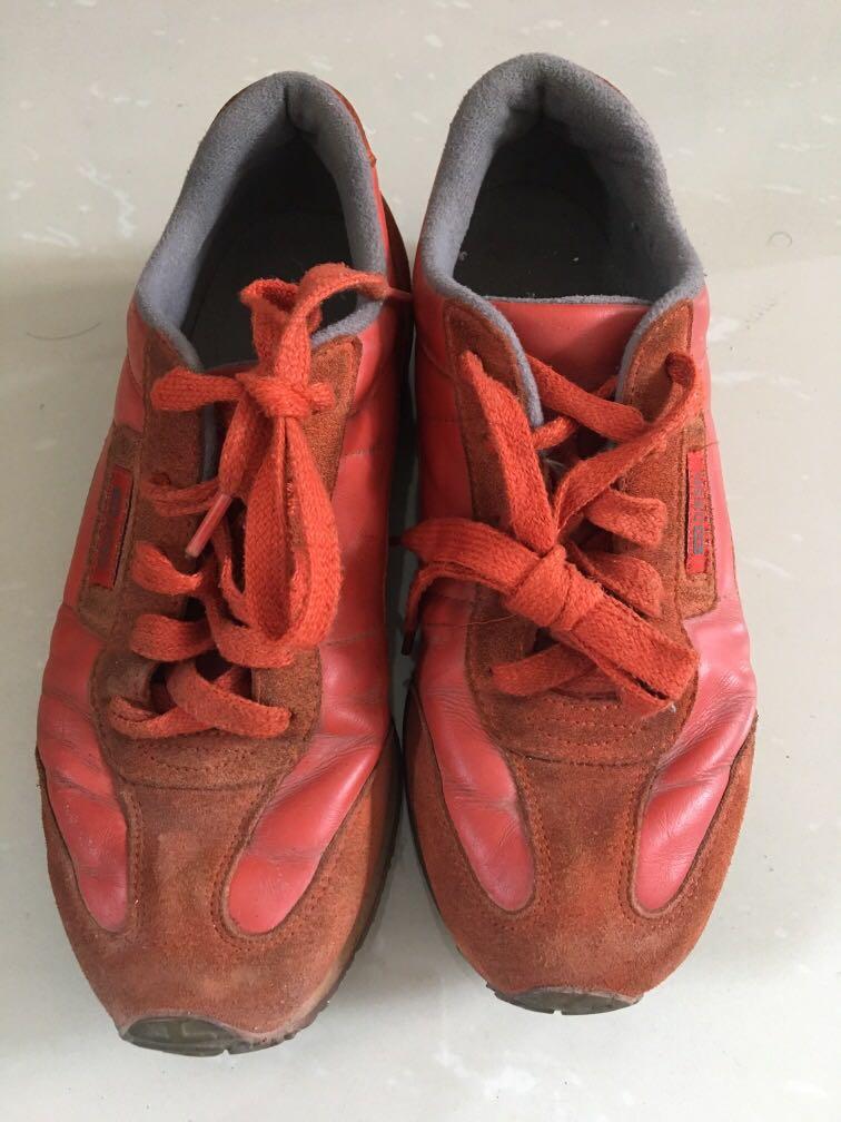Diesel orange sneakers (Category: Sneakers) located in Antipolo. Submitted by shopitsmeanttobe (Listing ID 248198365, Image 1). Description: .