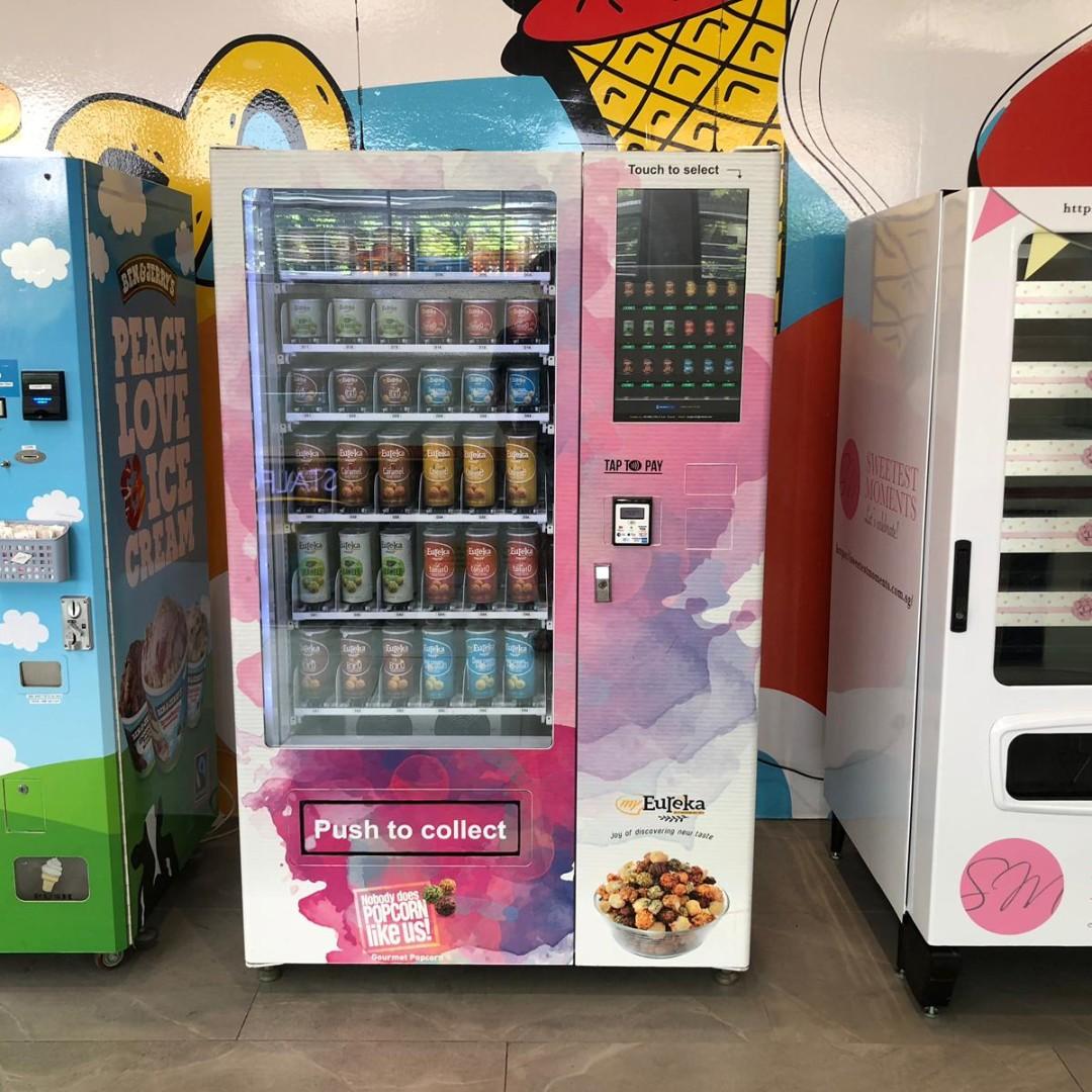 Eureka Popcorn Vending Machine Business For Sale Serious Investor Only Food Drinks Packaged Snacks On Carousell